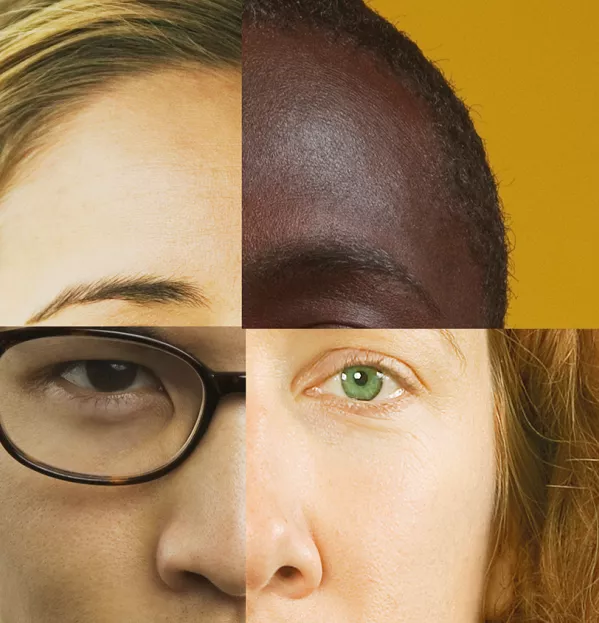 A Composite Of Different Faces - Identity Racism Race Religion