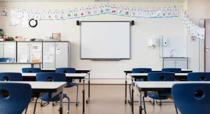 empty classroom 