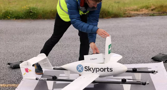 WATCH: School meals delivered by drone in UK first