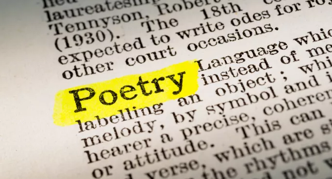 Poetry - dictionary definition highlighted 