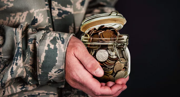 Army money jar