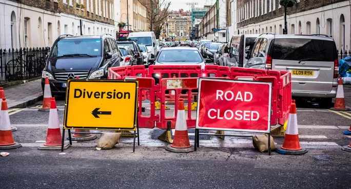 Road closed