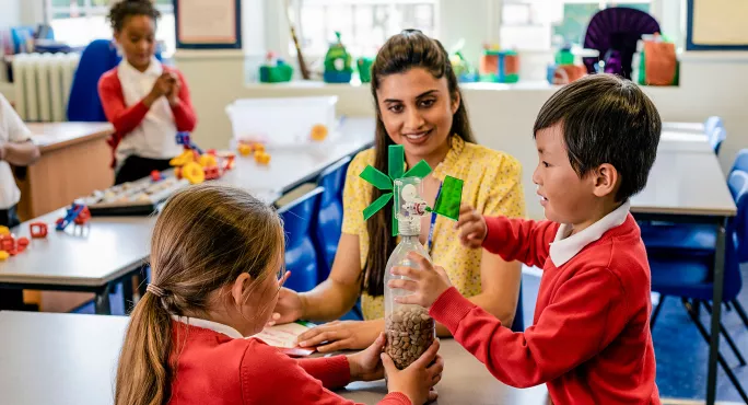 Teacher in classroom