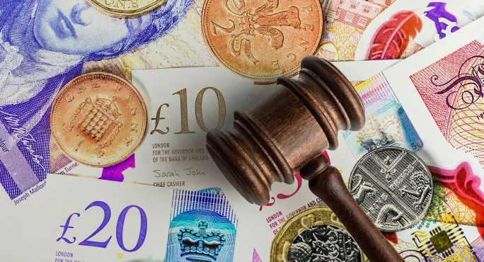 Gavel on money holiday pay