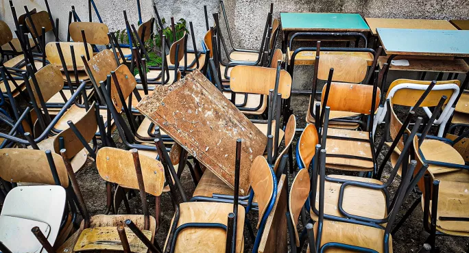 Abandoned chairs