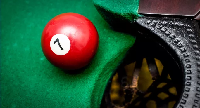 Seven ball pool pocket