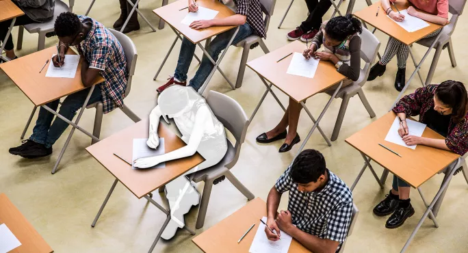 Exam seat empty