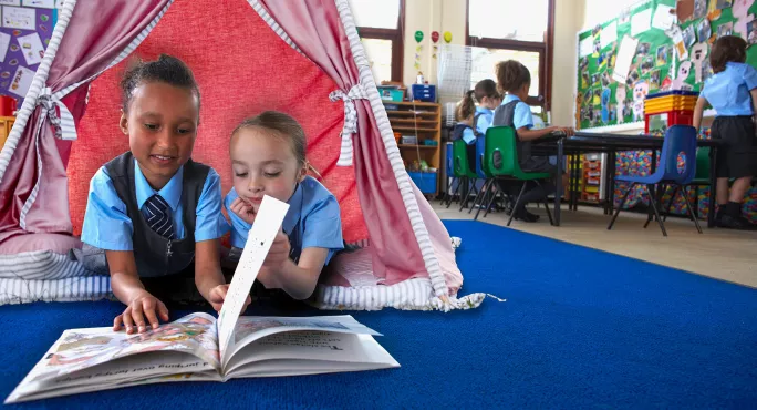 Tent in classroom