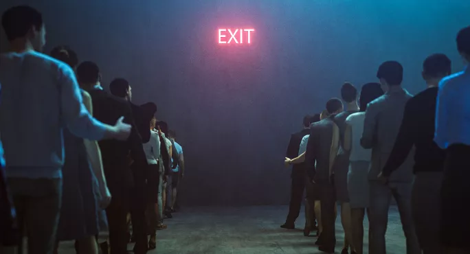 Exit sign