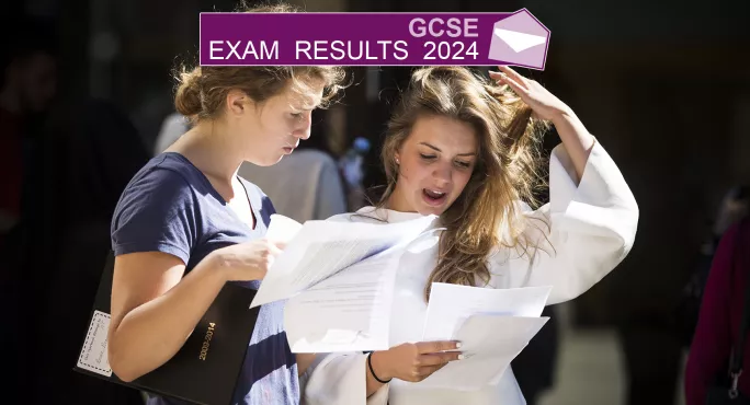 Students opening their GCSE results