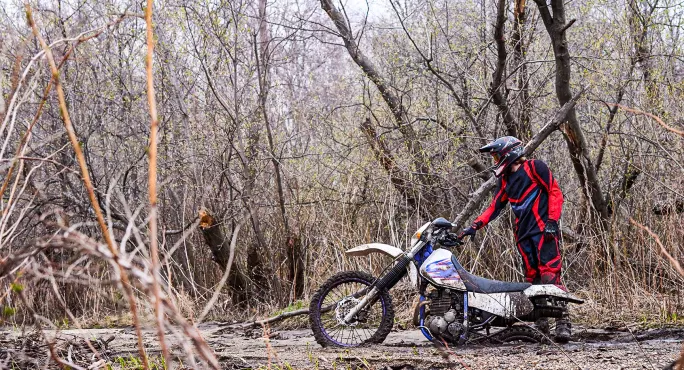 Bike in mud