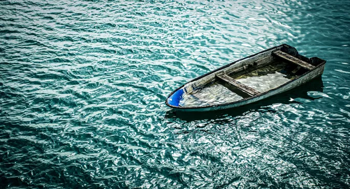 Sinking boat