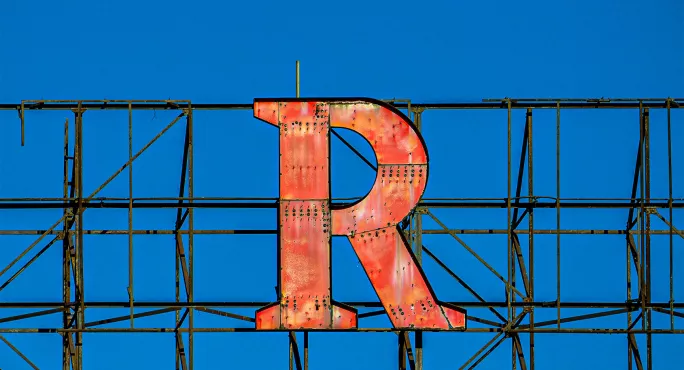 Big letter R