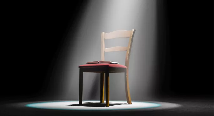 Spotlight on chair