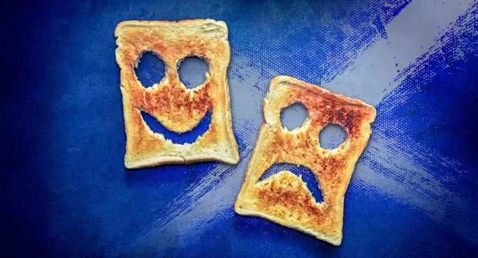 Happy sad toast scottish flag