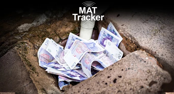 Lots of £20 notes down the drain