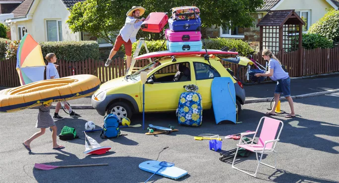 Packing too much into a small car