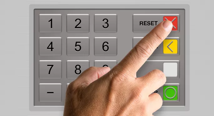 ATM Reset button