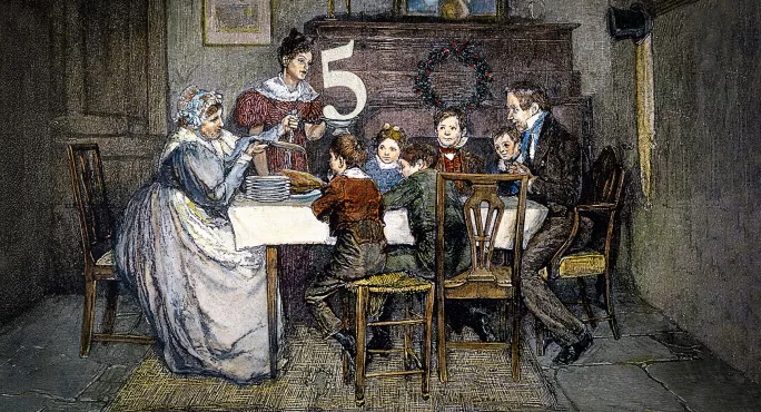 Christmas carol dinner