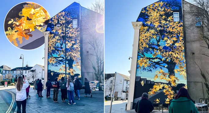 Mural on wall