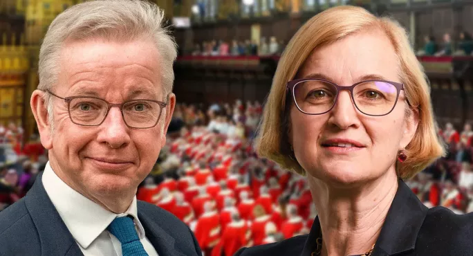 Michael Gove and Amanda Spielman have been given peerages today.