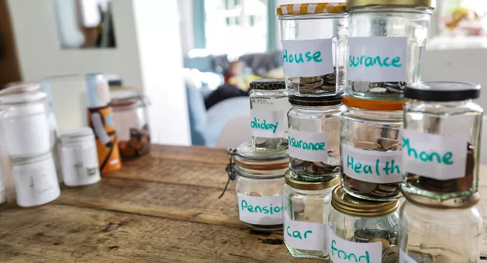 Jars of money