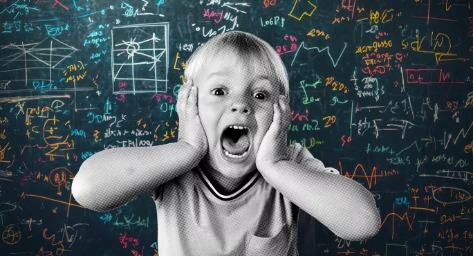 Child scared of maths