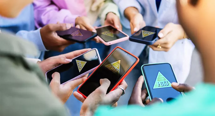 Teenagers smartphone