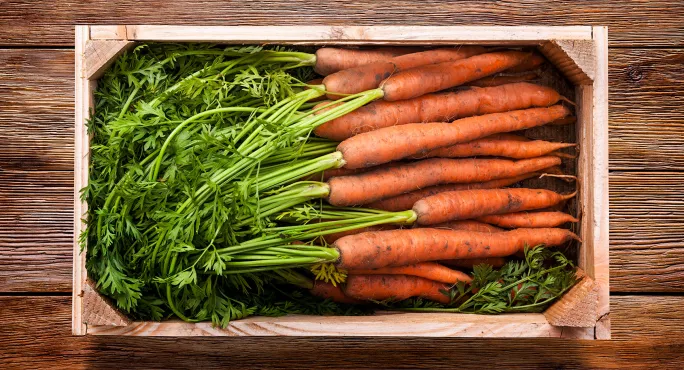 Box of carrots