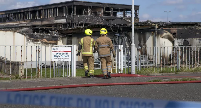 Woodmill High School Fire: No Part Of The Dunfermline Secondary School Was 'untouched By Fire', According To The Authorities (source: Press Association)