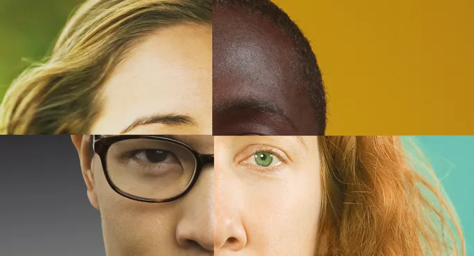 A Composite Of Different Faces - Identity Racism Race Religion