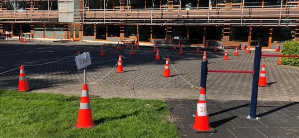 Traffic Cones To Help Students Arrive Safely At British School Netherlands