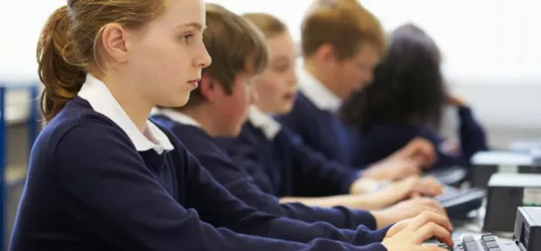 School Pupils, Using Tablet Computer
