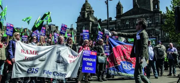 College Scotland Strike Pay Conditions Harmonisation