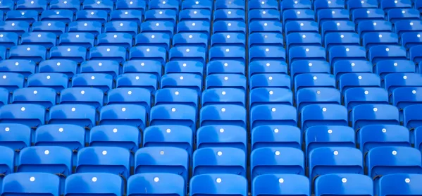 Rows Of Empty Stadium Seats