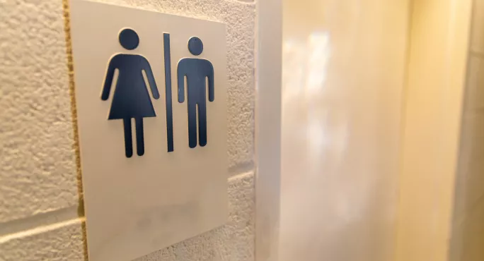 Sign For A Unisex Toilet