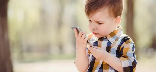 Child Using Smartphone