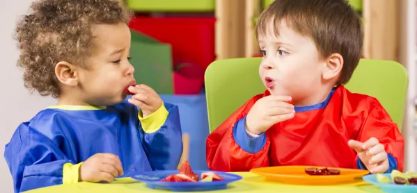Nursery Children Eating