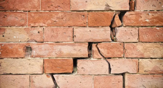 School Building: Brick Wall