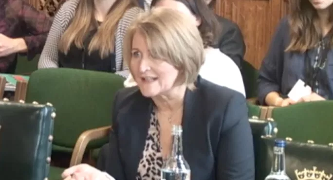 Children's Commissioner For England Anne Longfield Giving Evidence To Mps On The Commons Education Select Committee.