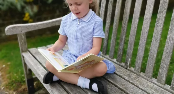 Reading On Bench