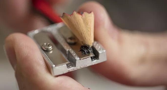 Pencil Being Sharpened