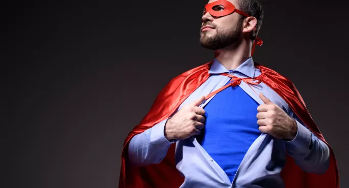 Man Rips Off Shirt, To Reveal Superhero Costume