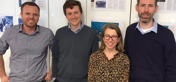 The Tes Podcast: Left To Right, Jon Severs, Will Hazell, Helen Ward & Martin George.
