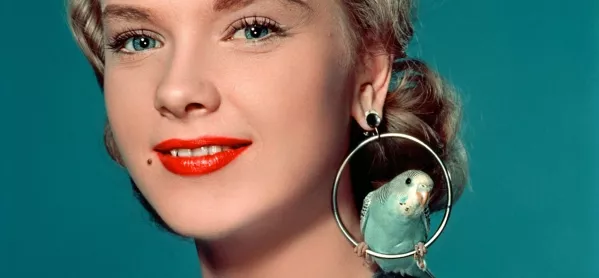 Classic 1950s Image Of A Woman Wearing Large Earrings