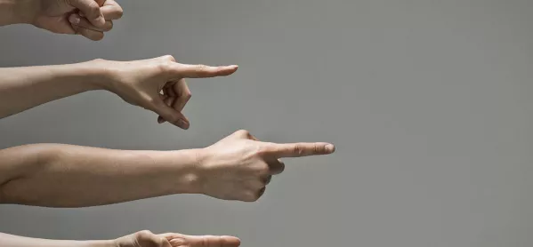 Several Fingers, Pointing At An Unseen Person