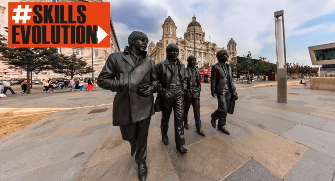 Statues Of The Beatles In Liverpool
