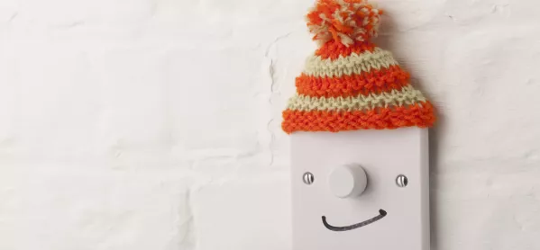 Light Switch As Face, Wearing Bobble Hat