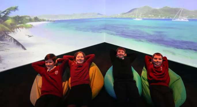 Virtual Reality: 5g Immersive Classroom Takes Pupils Under Water & Into Space (copyright Holder: Pa Wire Copyright Notice: Pa Wire/pa Images Picture By: Andrew Milligan)