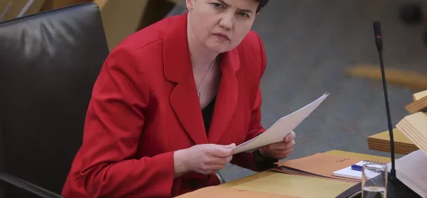 Scottish Conservative Leader Ruth Davidson Today Challenged First Minister Nicola Sturgeon On 'slow' Progress In Closing The Attainment Gap, & Her Education Secretary's Comments About Covid Education Catch-up (copyright Holder: Pa Wire Copyright...
